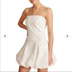 ML Monique Lhuillier Spaghetti-Strap bubble dress